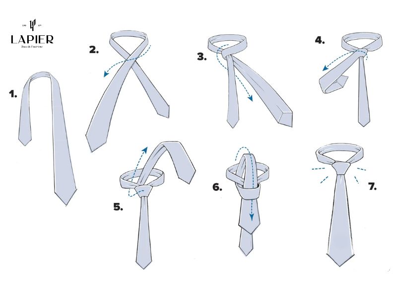 Hướng Dẫn Chi Tiết Cách Thắt Cà Vạt Kiểu Four-in-Hand Cực Đẹp